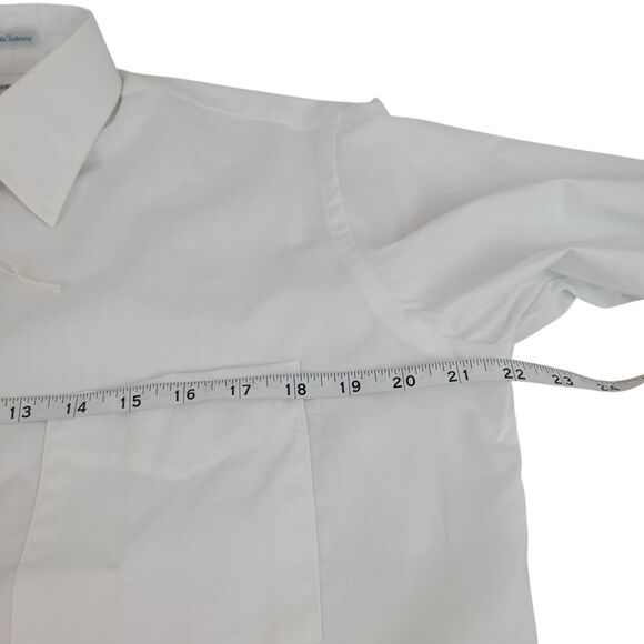 Brut Single Needle Tailoring White Long Sleeve Button Shirt size 15 (32/33) NWT - Picture 7 of 8